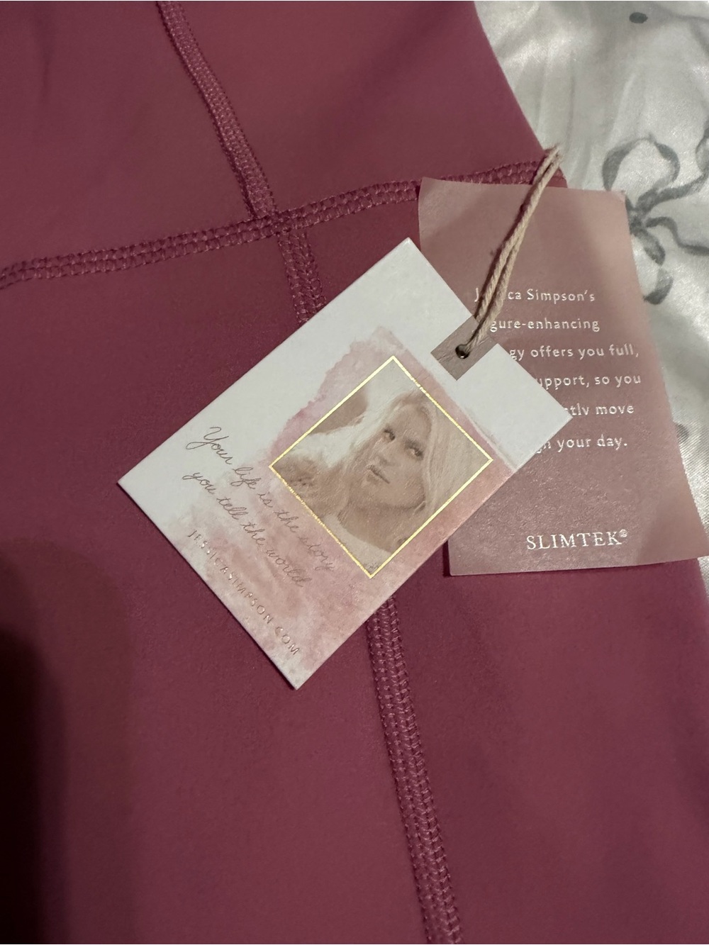 Jessica Simpson Mauve Pink Active Leggings - Picture 3 of 5